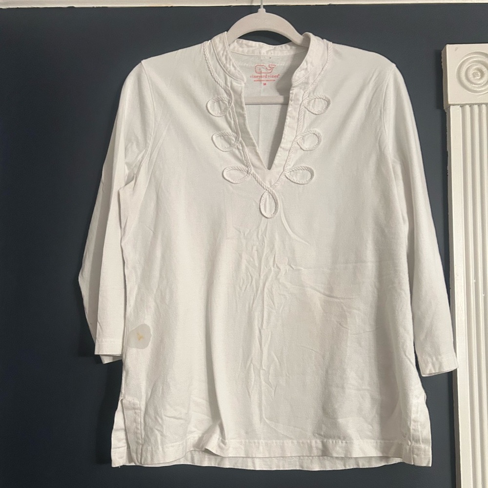 Vineyard Vines White Tunic Top